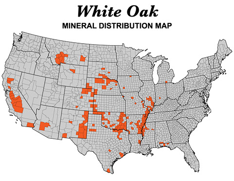 White Oak Royalty Company Mineral Distribution Map